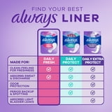 Always Daily Fresh Thin Liners, Regular, Unscented, 162 Count