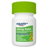 Equate 24 Hour Cetirizine Hydrochloride Allergy Relief Tablets, 10 mg, 90 Count