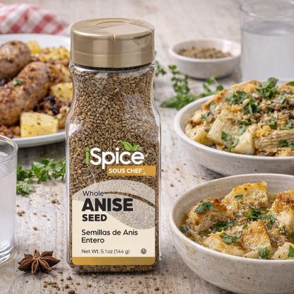 iSpice | Anise Seed Whole | 5.1 oz | Gourmet Spice | Kosher | Perfect for Baking Cooking