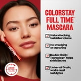 Revlon ColorStay Full Time Waterproof Mascara, Volumizing, 411 Blackest Black, Waterproof, 0.25 fl oz