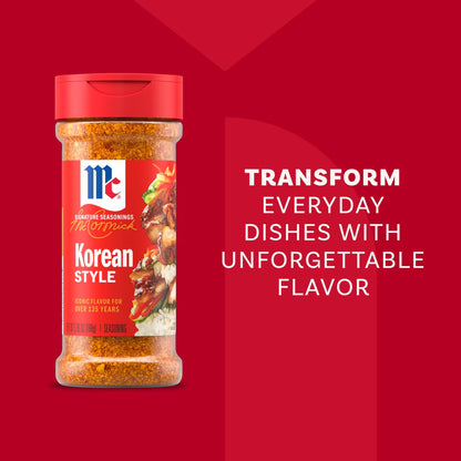 McCormick Korean Style Seasoning, 5.96 oz Bottle