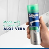 Gillette Series Shave Gel for Men, Soothing with Aloe Vera, Twin Pack, 14 oz