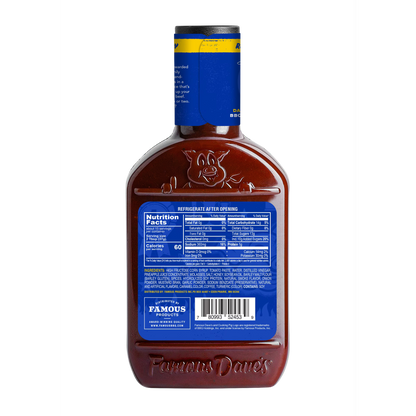 Famous Dave's Rich & Sassy BBQ Sauce, 20 oz