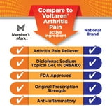 Member's Mark Arthritis Pain Reliever Topical Gel 1% NSAID, 150 mg Diclofenac Sodium, 3 pk.