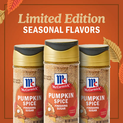 McCormick Pumpkin Spice Finishing Sugar, 3.66 oz Bottle