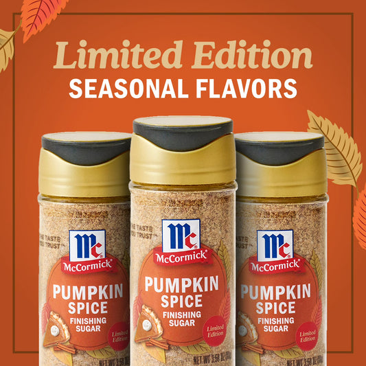 McCormick Pumpkin Spice Finishing Sugar, 3.66 oz Bottle