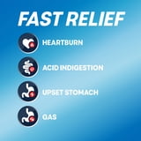 Rolaids Heartburn + Gas Chewable Antacid, Heartburn Medicine, Assorted Berry, 60 Count