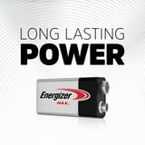 Energizer MAX Alkaline 9 Volt Batteries, 6 Pack