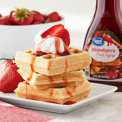 (2 pack) Great Value Strawberry Fruit Syrup, 12 fl oz