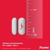 Tylenol Extra Strength Caplets, Fast, Strong Pain Relief, Acetaminophen 500 mg, 225 Count