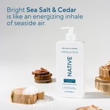 Native Moisturizing Body Lotion, Sea Salt & Cedar, for Women & Men, 16.5 fl oz
