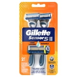 Gillette Sensor5 Men's Disposable Razors, 2 Count
