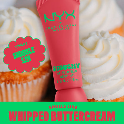 NYX Professional Makeup Smushy Matte Lip Balm, Snuggle SZN, Blush Nude, 0.27 fl oz