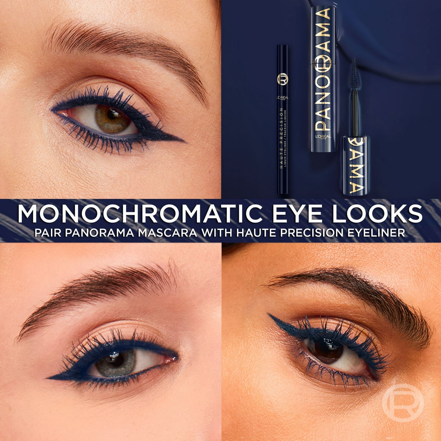 L'Oreal Paris Voluminous Panorama Mascara, Blue Suede Washable 706, 0.33 fl oz