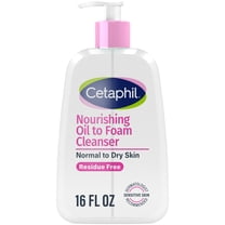 Cetaphil Nourishing Oil to Foam Facial Cleanser, Daily Face Wash for Normal to Dry Skin, 16 fl oz