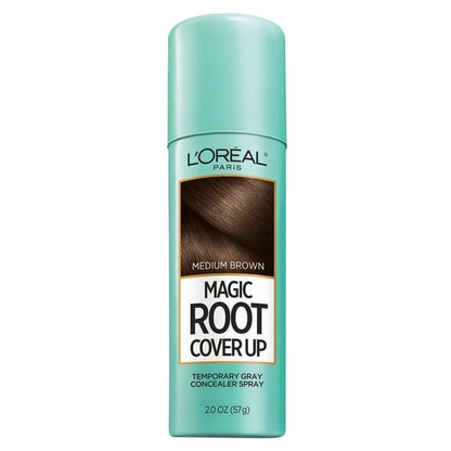 L'Oreal Paris Magic Root Cover Up Gray Concealer Spray, Medium Brown, Aerosol, 2 oz
