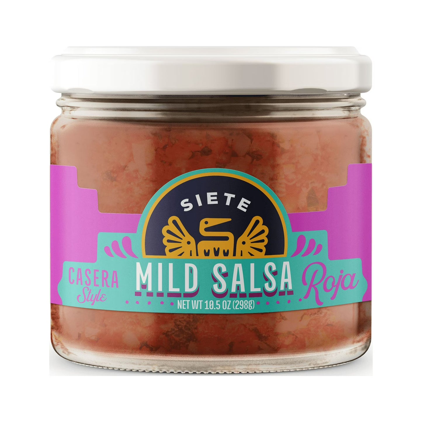 (3 pack) Siete Family Foods, Casera Salsa Roja, Mild, 10.5 oz.