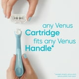 Venus Manual Razor, Extra Smooth for Women, 5 Blades, Handle + 2 Refills, Green