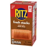 (3 pack) RITZ Fresh Stacks Whole Wheat Crackers, Travel Snacks, 11.6 oz (8 Multi Snack Packs)