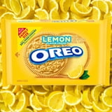 OREO Lemon Creme Sandwich Cookies, Family Size, 18.71 oz
