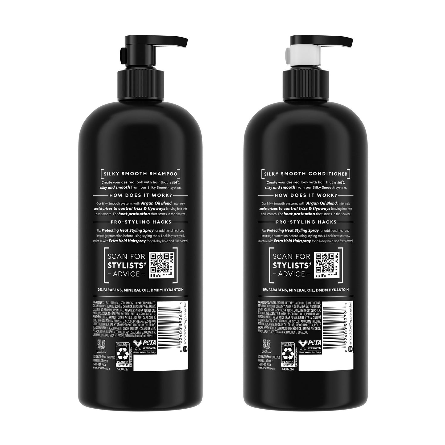 Tresemme Silky & Smooth Anti-Frizz Shampoo & Conditioner Frizzy Hair, 28 Fl oz 2 Pack