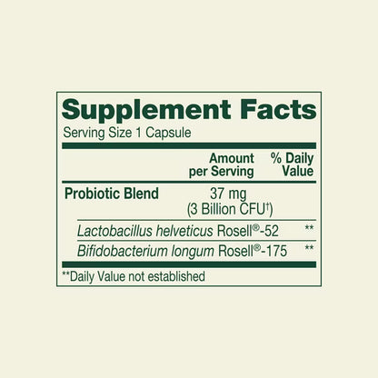 Spring Valley Sleep and Stress Probiotic Dietary Supplement Delayed-Release Vegetarian Capsules, 30 Count
