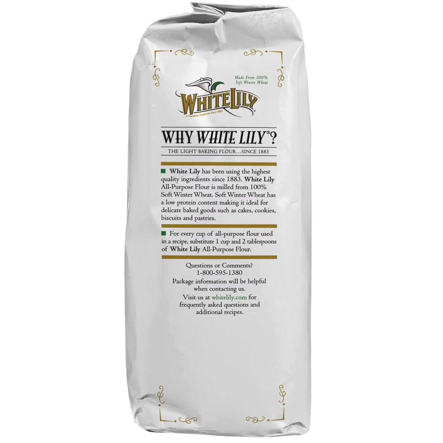 White Lily All Purpose Flour, 2 lb Bag