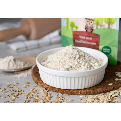 Food to Live Organic Oat Flour, 4 Pounds – Non-GMO, Fine, Kosher, Vegan, Bulk