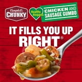 (4 pack) Campbell's Chunky Soup, Healthy Request Chicken and Sausage Gumbo, 18.8 oz Can