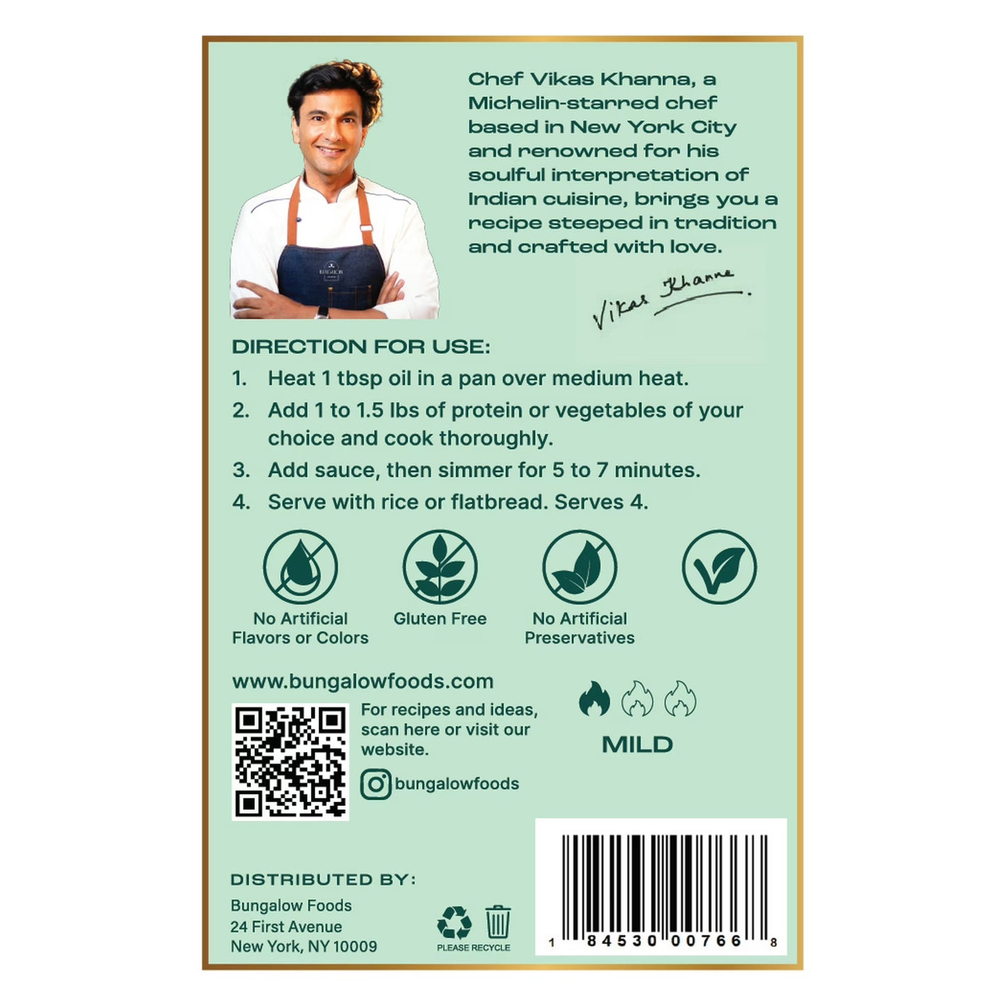 Bungalow Foods Coconut Tamarind Indian Simmering Sauce, 16 oz