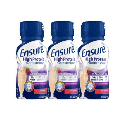 Ensure High Protein Nutrition Shake, Strawberry, 8 fl oz, 6 Count