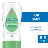 (3 pack) Johnson's Baby Body Moisturizing Oil Gel, Aloe Vera & Vitamin E, Soothing, 6.5 fl oz