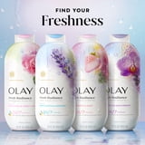 Olay Fresh Radiance Body Wash with Essence of Birch Water and Lavender, Vitamin B3 and Antioxidant Blend, 22 fl oz
