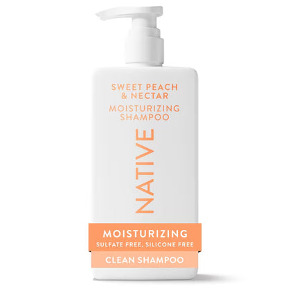 Native Moisturizing Shampoo, Conditioner, & Body Wash Set, Sweet Peach & Nectar, Sulfate & Paraben Free, 16.5 oz