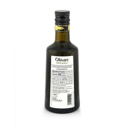 (2 pack) Olivari Organic Extra Virgin Olive Oil, 17 fl oz Glass Bottle