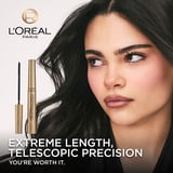 (2 pack) L'Oreal Paris Telescopic Original Washable Intense Lengthening Mascara, Black, 0.27 fl. oz.
