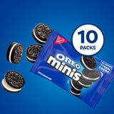 OREO Minis Chocolate Sandwich Cookies, 10 Snack Packs