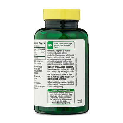 (3 pack) Spring Valley Fenugreek Dietary Supplement Vegetarian Capsules for General Wellness, 610 mg, 100 Count