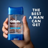 Gillette Antiperspirant Deodorant for Men, Clear Gel, Cool Wave, 3.8 oz, Twin Pack