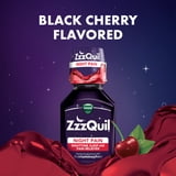 ZzzQuil Liquid Pain Reliever, Sleep Aid, Black Cherry Flavored, 2 Pack, 24 fl oz