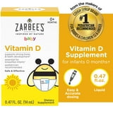 Zarbee's Baby Agave Cough Syrup & Baby Vitamin D Supplement Bundle