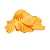 Ruffles Potato Chips Queso Cheese Flavored Snack Chips, Snacks, Large Bag 8 Ounce Bag