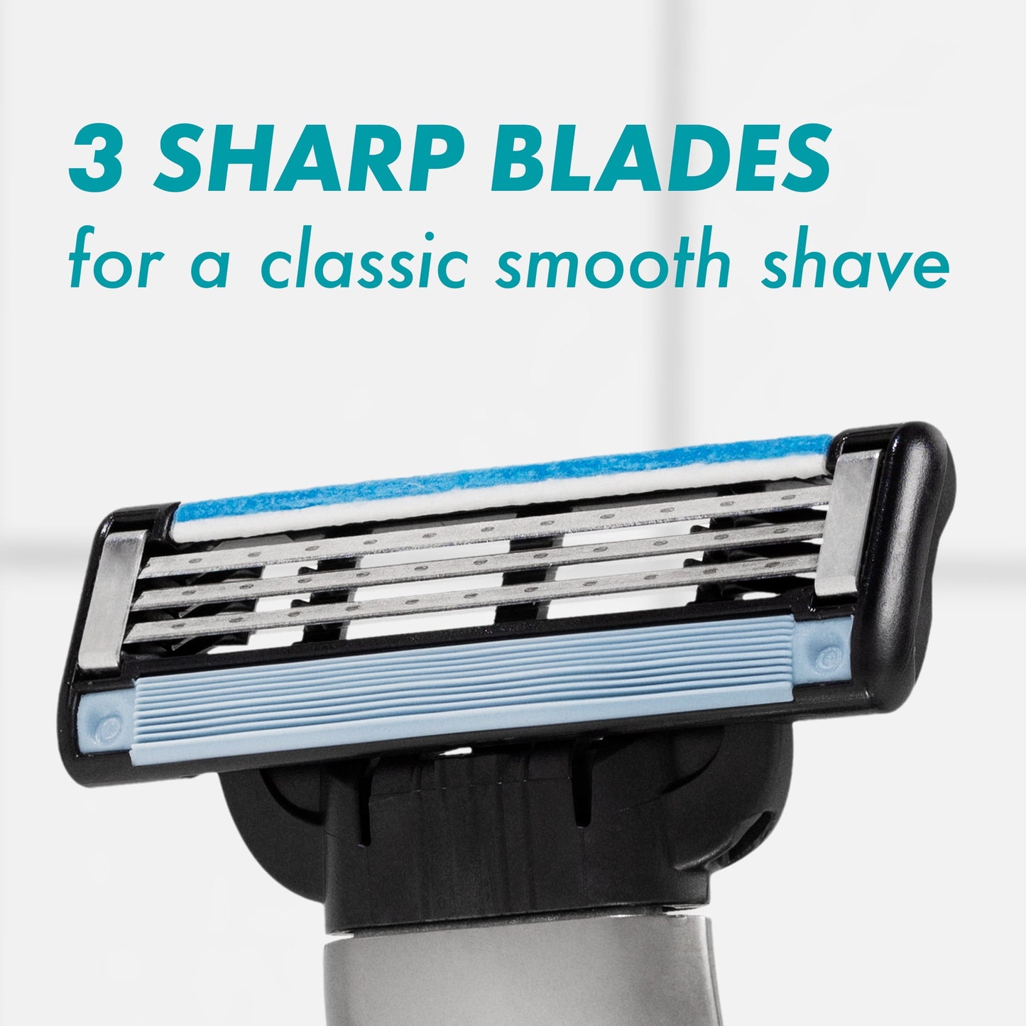 Gillette Mach3 Razor Blade Refill ,Manual Razor Men , 4 count