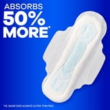 Always Maxi Pads with Wings, Size 2, Long Super Absorbency, 42 count