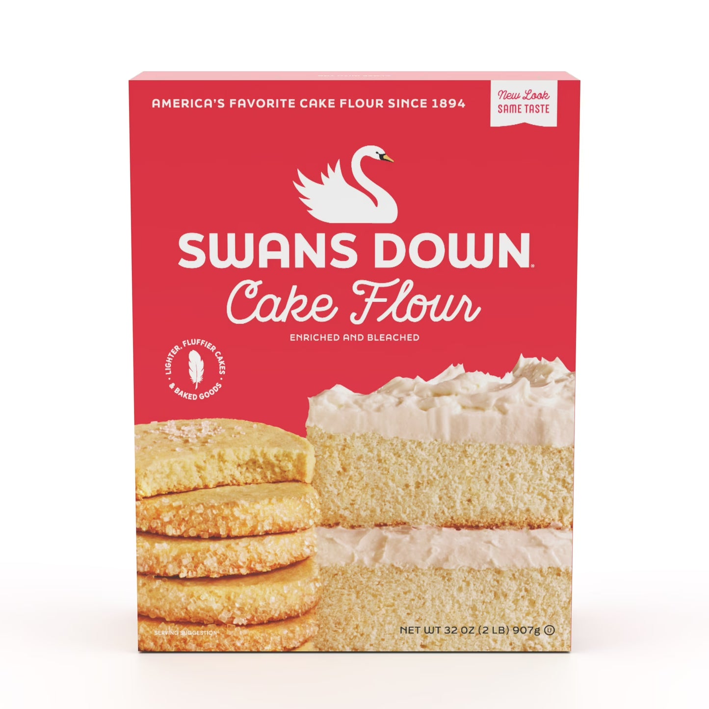 (8 pack) Swans Down Enriched, Bleached Cake Flour, 32 oz