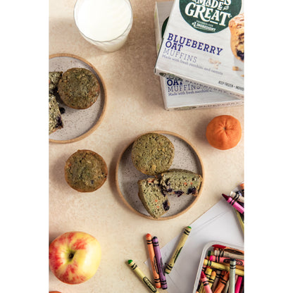 Veggies Made Great Blueberry Oat Muffin, 12oz, 6ct Box (Frozen)