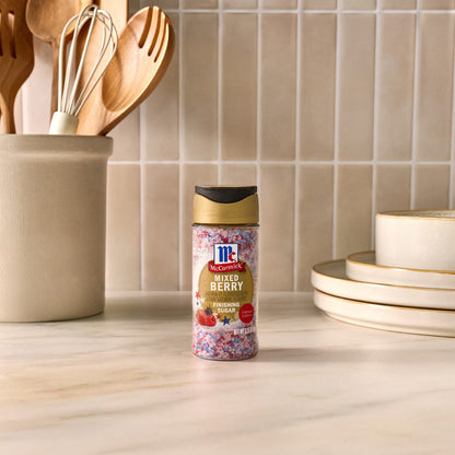 McCormick Mixed Berry Finishing Sugar, 3.15 oz Bottle