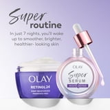 Olay Face Serum, Super Night Serum 5-in-1, Wrinkle Correcting, Fragrance-Free, 1.0fl oz