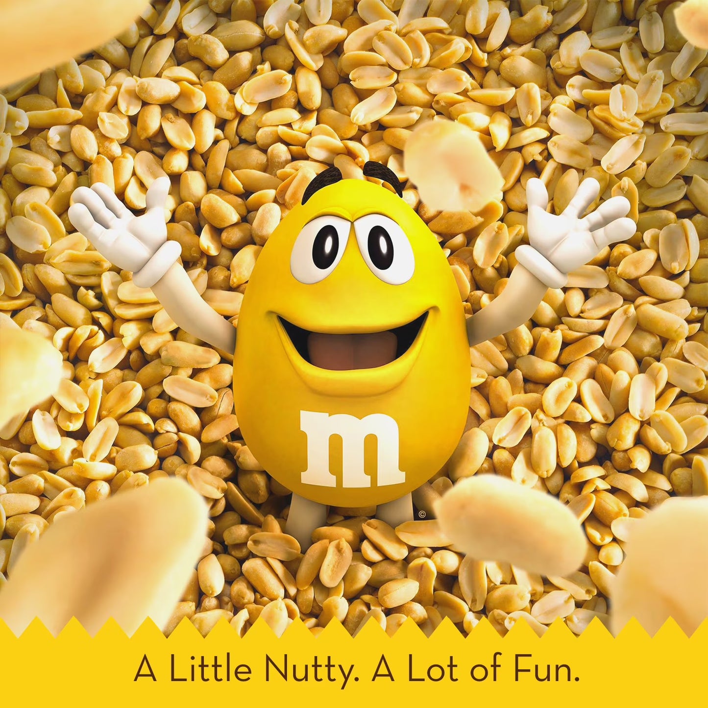 M&M'S Peanut Chocolate Candy Party Size, 42 Ounce Bag, 2 Count