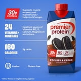 Premier Protein 30g High Protein Shake, Cookies and Cream, 11 fl. oz., 15 pk.